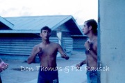 Don-Thomas-Pat-Rausch-pretending-to-fight-1971